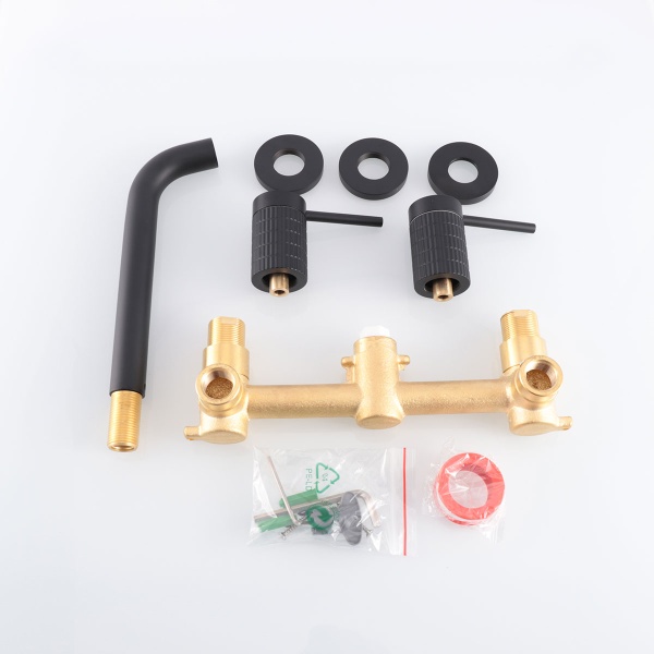 Смеситель для раковины Vincea Groove VBFW-4G1MB черный