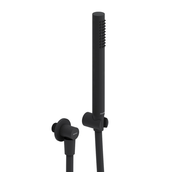 Душевая система со смесителем Damixa Scandinavian Pure 936520300 монтаж встраиваемая в стену без термостата черный