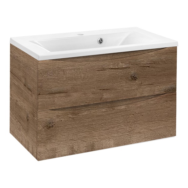 Тумба  подвесная Vincea Mia VMC-2MA750VO 75 см  2 ящика цвет V.Oak 