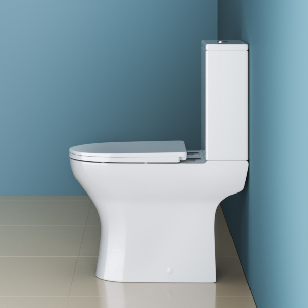 Унитаз напольный BelBagno Lounge  Rimless фаянс белый