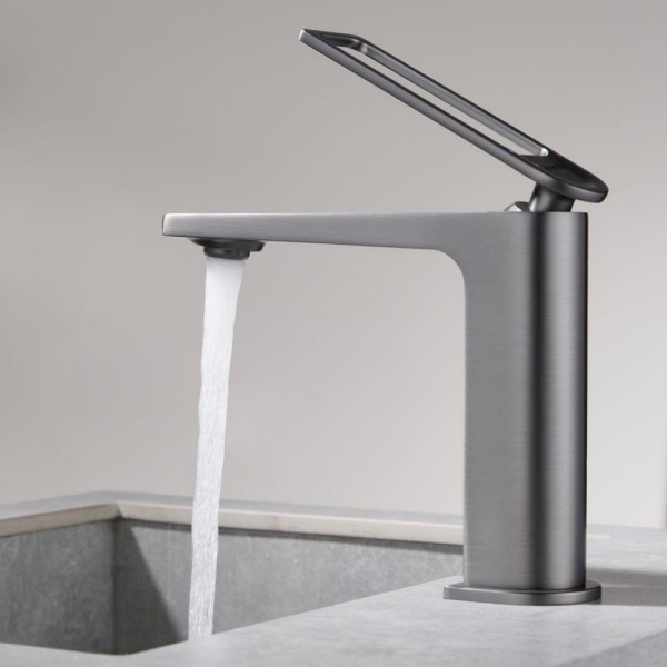 Смеситель для раковины Black&White Universe UK9901MG gun metal