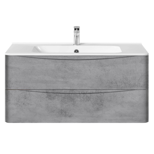 Тумба  подвесная Vincea Paola VMC-2P100BT 100 см  2 ящика цвет Beton 