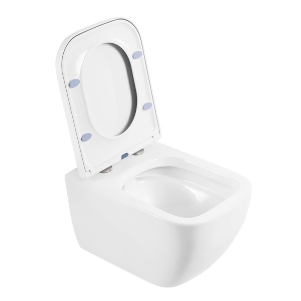 Унитаз подвесной BelBagno Alpina BB10100CHR/SC Rimless фаянс белый