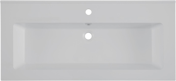 Раковина мебельная прямоугольная Aquanet Текла 00328016 литьевой мрамор цвет белый