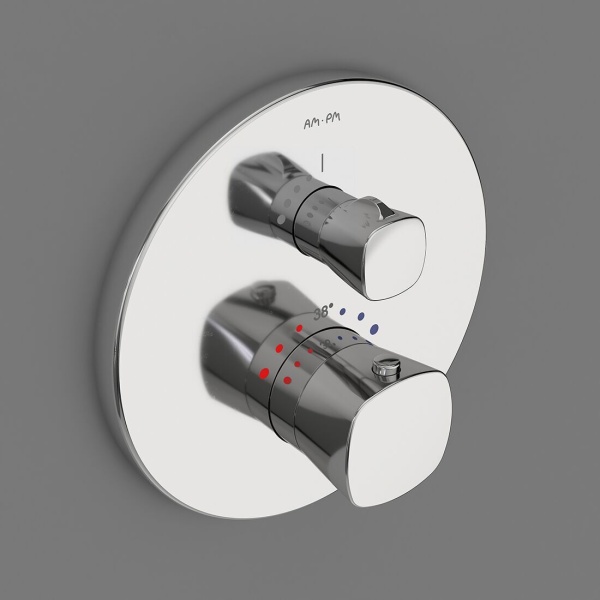 Смеситель для душа Am.Pm Spirit V2.1 F71A75600 встраиваемый в стену 
с термостатом хром