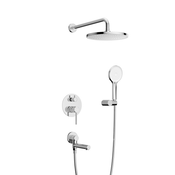 Душевая система со смесителем Cezares Relax RELAX-VDSET-01 монтаж встраиваемая  в стену без термостата хром