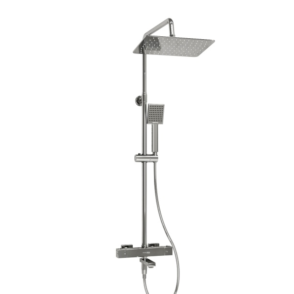 Душевая система со смесителем Wasserkraft  A199.069.141.010.CH Thermo монтаж настенная с термостатом хром