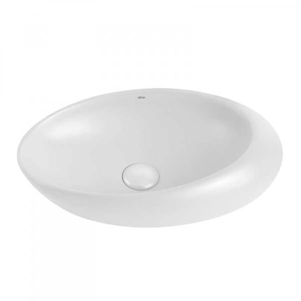 Раковина  овальная Abber Bequem AC2107 фаянс цвет белый