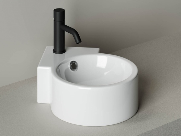 Раковина подвесная угловая Ceramica Nova Element CN5019 фарфор цвет белый