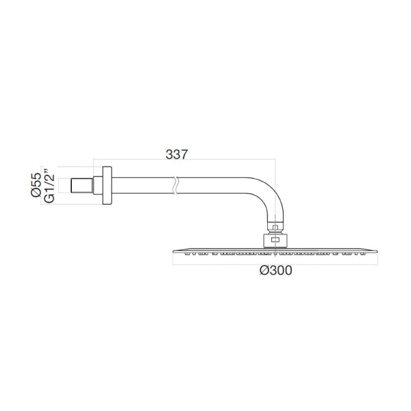 Верхний душ Webert  AC0841740 белый 