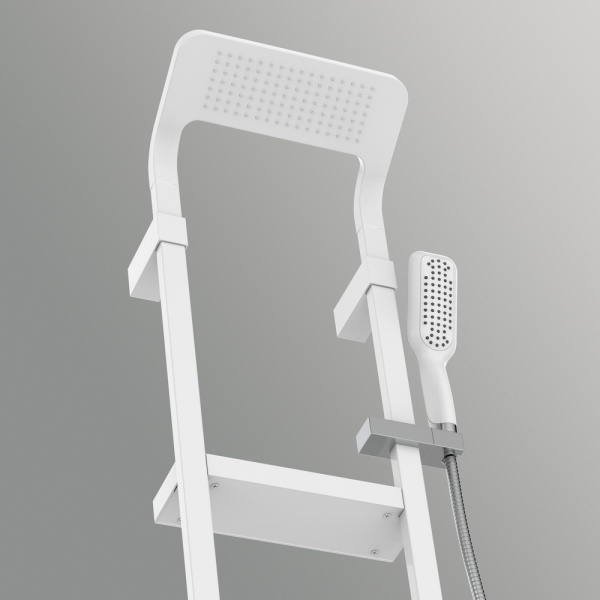 Душевая система со смесителем Black&White Seasons W1210 монтаж настенная без термостата белый