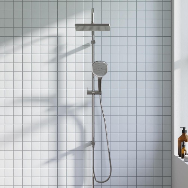 Душевая система без смесителя Damixa Merkur 940000000 монтаж настенная без термостата хром