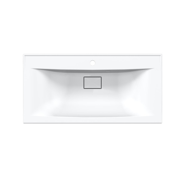 Раковина мебельная  Vincea  VCB-3M900W литьевой мрамор цвет белый