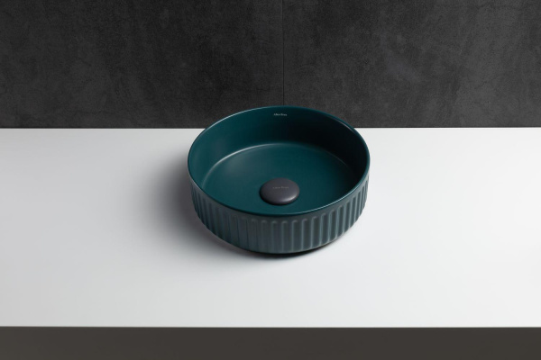 Раковина накладная круглая Allen Brau Fantasy 4.11032.PT керамика цвет зеленый