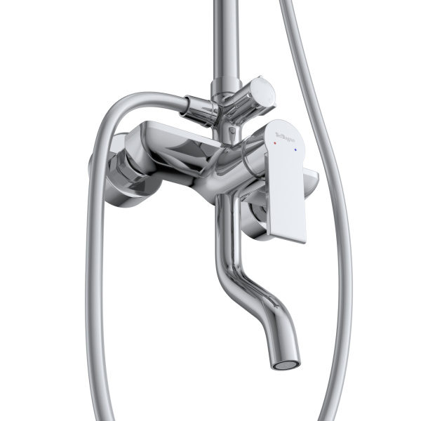 Душевая система со смесителем BelBagno Aurora AURORA-VSCM-CRM монтаж настенная без термостата хром