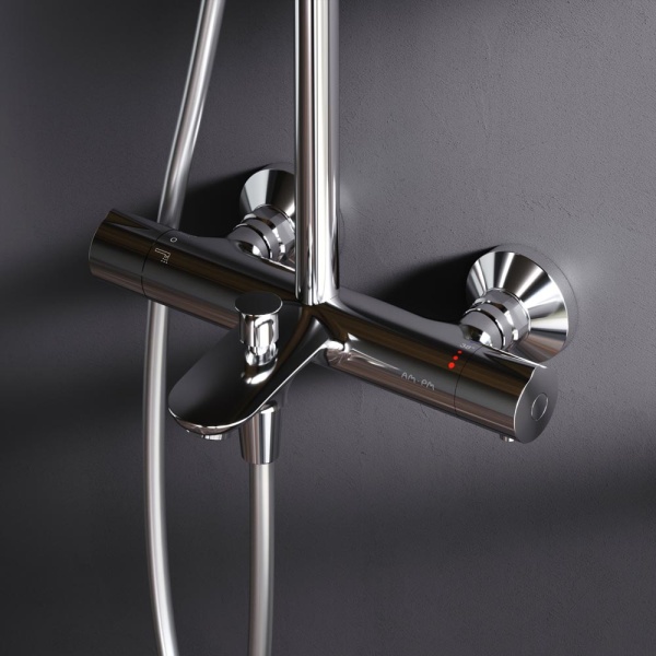 Душевая система со смесителем Am.Pm Like F0780564 монтаж настенная с термостатом хром