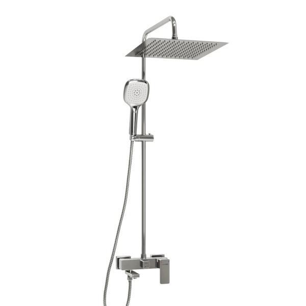 Душевая система со смесителем Wasserkraft  A177.118.065.010.CH монтаж настенная без термостата хром