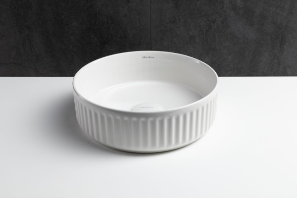 Раковина накладная круглая Allen Brau Fantasy 4.11032.20 керамика цвет белый