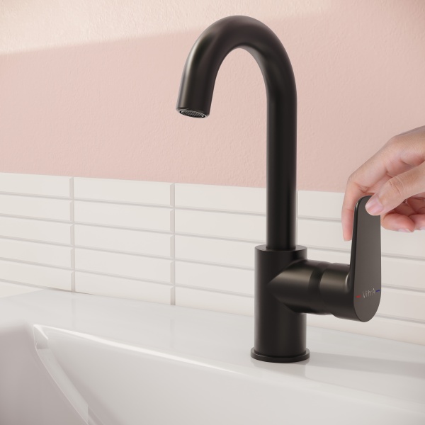 Смеситель для раковины VitrA Flow Soft A4316036EXP матовый черный