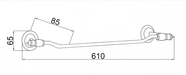 Полотенцедержатель Boheme Vogue 10132 настенный Chrome