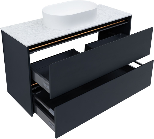 Столешница для ванной Allen Brau Activity 1.34025.AL 121 см искусственный камень, цвет белый