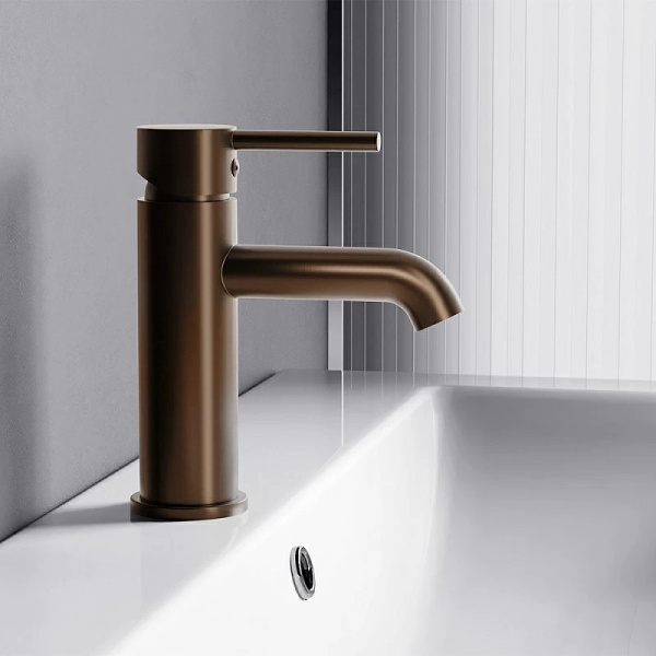 Смеситель для раковины Damixa Scandinavian Pure 360210500 розовое золото матовое