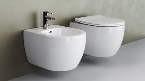 Биде подвесное Ceramica Nova Play CN3002 фарфор, цвет белый