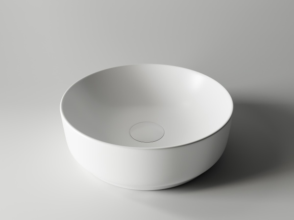 Раковина накладная круглая Ceramica Nova Element CN6006 фарфор цвет белый матовый