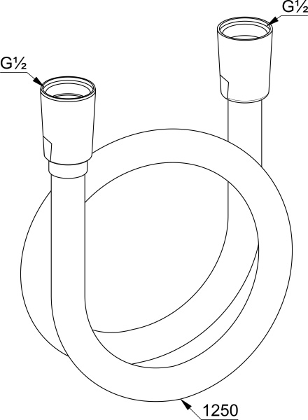 Шланг Kludi Logo 6105505-00 хром 