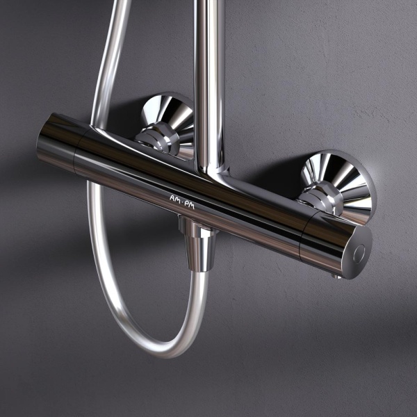 Душевая система со смесителем Am.Pm Gem F0790420 монтаж настенная с термостатом хром