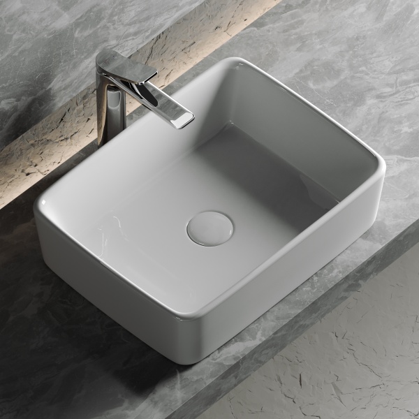 Раковина накладная прямоугольная Ceramica Nova Element CN6037 фарфор цвет белый