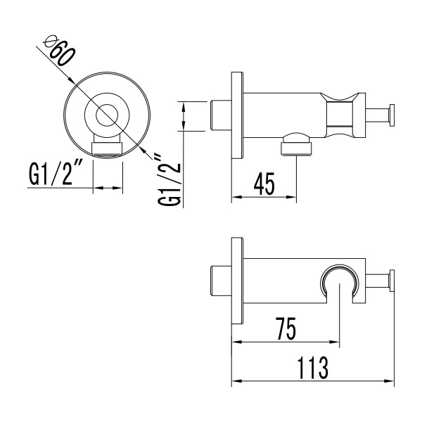 Шланговое соединение Lemark  LM3785BL черный 