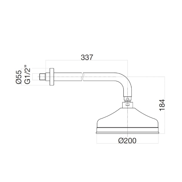 Верхний душ Webert  AC0015010 золото 