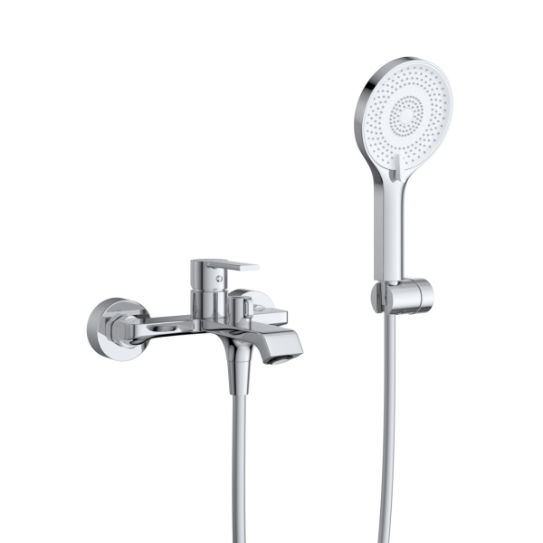 Смеситель для ванны или душа BelBagno Aurora AURORA-VASM-CRM настенный 
без термостата хром