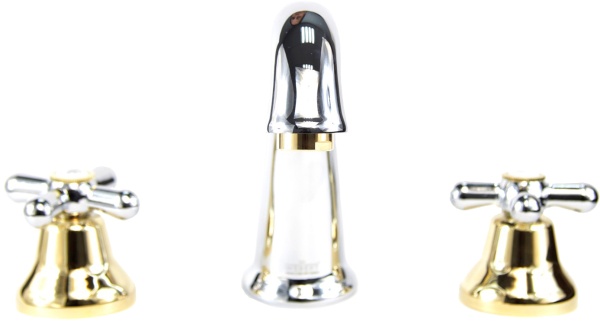 Смеситель для раковины Webert Armony AM750101017 хром/золото