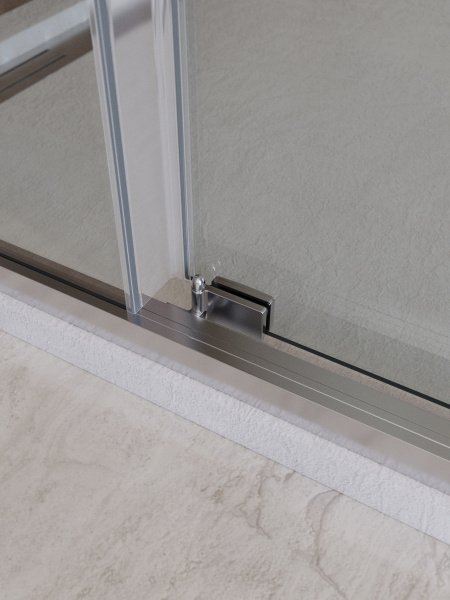 Душевой угол Cezares Lux LUX-AH-FS-11-130/80-C-CR прямоугольный 130x80 стекла прозрачные, профиль хром