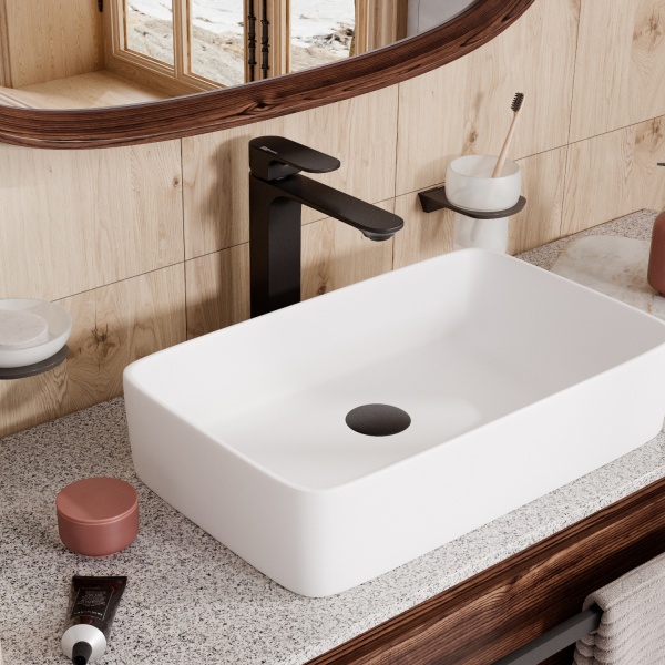 Смеситель для раковины Wasserkraft Elbe 7403H черный