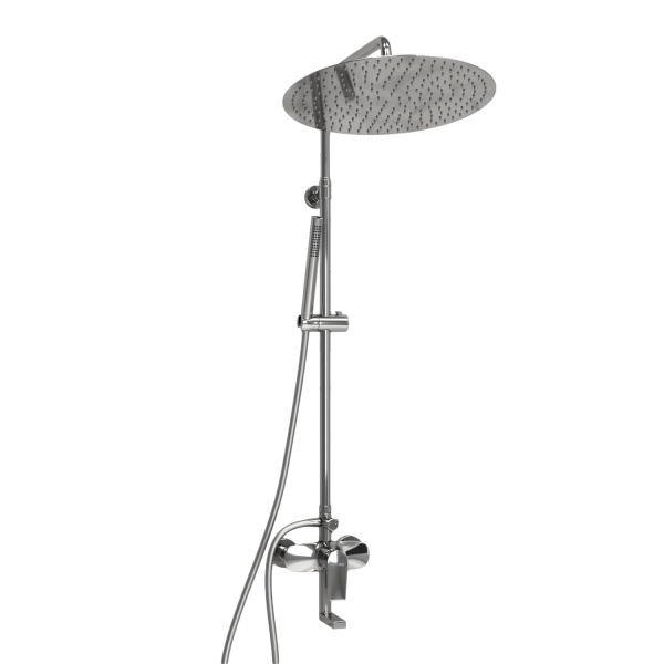 Душевая система со смесителем Wasserkraft  A166.117.137.087.CH монтаж настенная без термостата хром