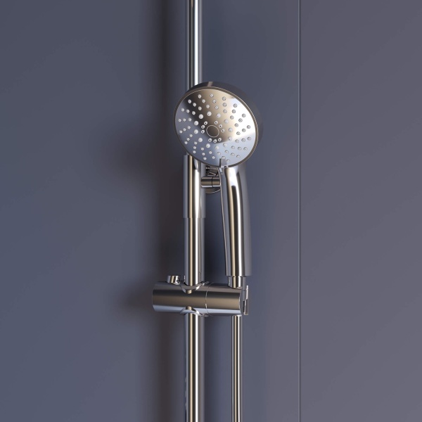 Душевая система со смесителем RGW Shower Panels 59140126-01 монтаж настенная без термостата хром