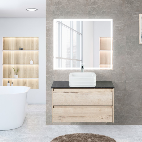 Зеркало с подсветкой BelBagno  SPC-GRT-900-800-LED-TCH-WARM 90x80 сенсор