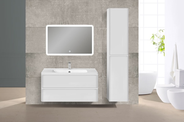 Тумба  подвесная Vincea Vico VMC-2V100GW 100 см  2 ящика цвет G.White 