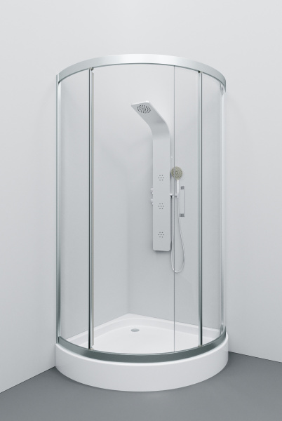 Душевой угол Am.Pm Tender W45G-315-090TM четверть круга  стекла прозрачные, профиль хром