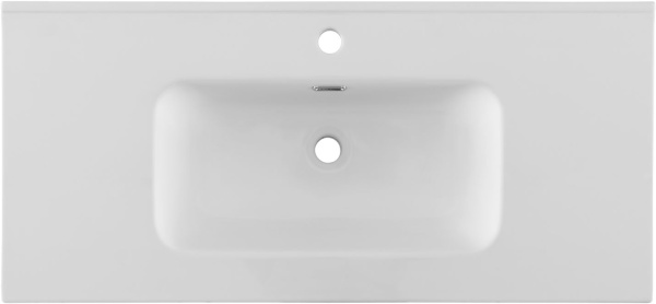 Раковина мебельная прямоугольная Aquanet Flat 00330426 керамика цвет белый матовый