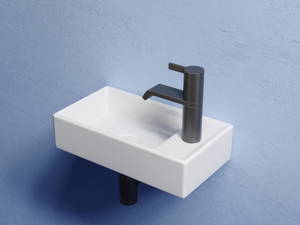 Раковина подвесная прямоугольная Ceramica Nova Element CN6051L фарфор цвет белый