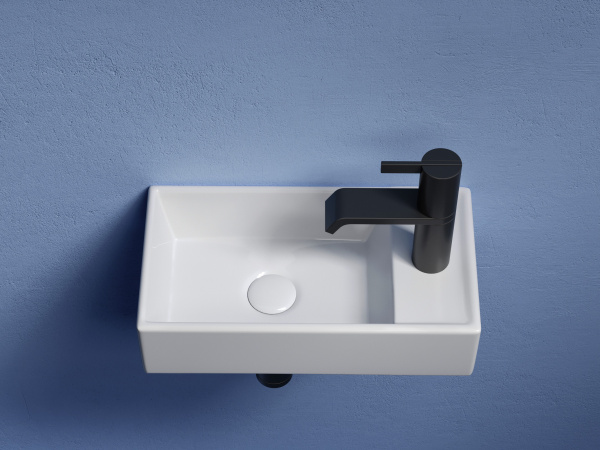 Раковина подвесная прямоугольная Ceramica Nova Element CN6051L фарфор цвет белый