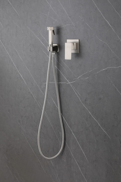 Гигиенический душ Abber Daheim AF8225SP встраиваемый в стену сатин