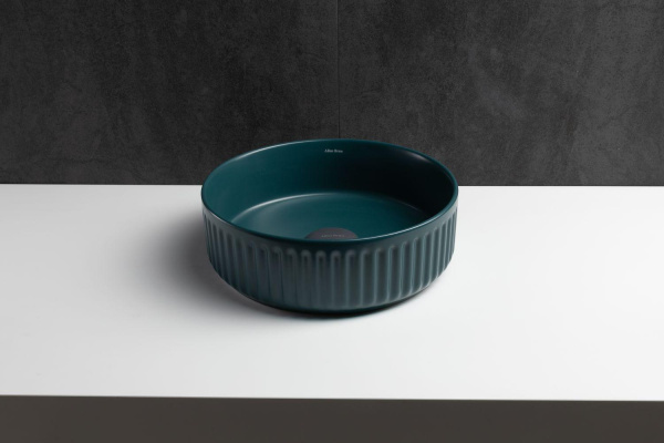 Раковина накладная круглая Allen Brau Fantasy 4.11032.PT керамика цвет зеленый