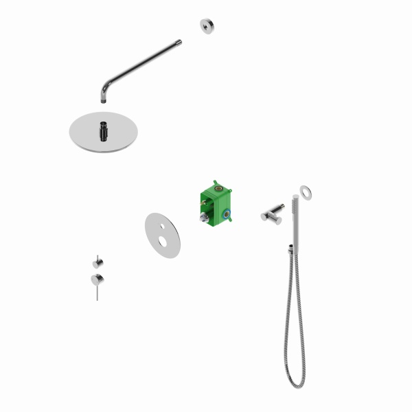 Душевая система со смесителем Timo Saona SX-2369/00SM монтаж встраиваемая в стену без термостата хром