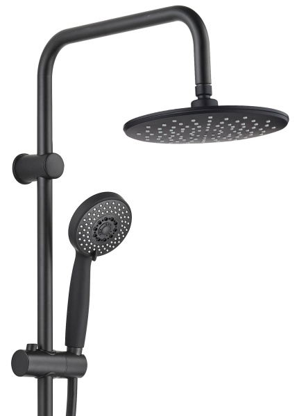 Душевая система без смесителя Aquanet Passion AF300-70-R-B монтаж настенная без термостата черный