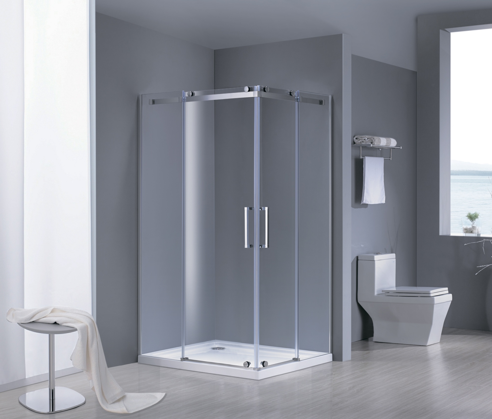 Душевой угол Grossman Cosmo GR-1120L прямоугольная  стекла , профиль 